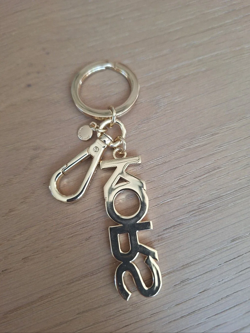 new Michael Kors  Gold Crystal LOGO Key Chain